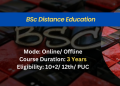 BSc Distance Education Admission 2024: Eligibility, Fee, Scope & Top Colleges in India