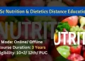 B.Sc Nutrition & Dietetics Distance Education Admission 2024: Eligibility, Syllabus & Fee