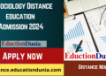 BA Sociology Distance Education Admission