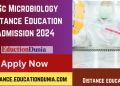 BSc Microbiology Distance Education Admission 2024