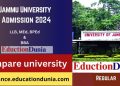 Jammu University Distance Education Admission