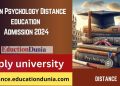 MSc Psychology Distance Education Admission