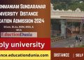 Manonmaniam Sundaranar University Distance Education Admission